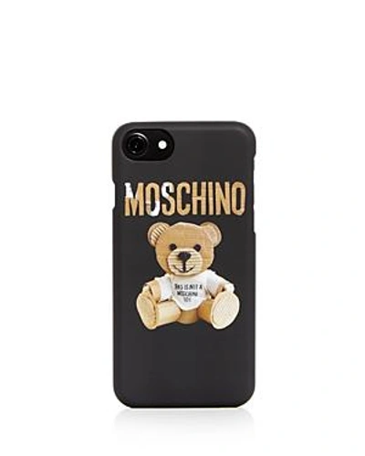 Shop Moschino Teddy Bear Iphone 7 Case In Fantasy Print Beige