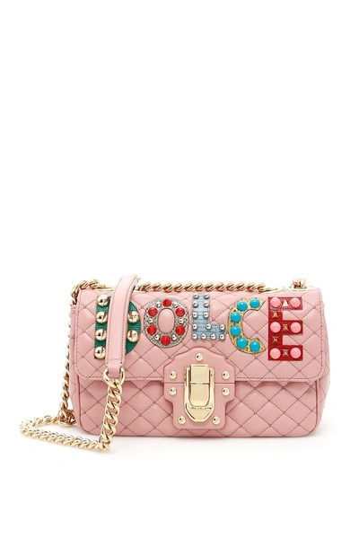 Shop Dolce & Gabbana Lucia Shoulder Bag In Rosa 1rosa