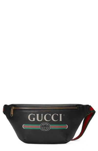 Shop Gucci Leather Hip Pack - Black