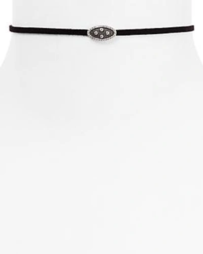 Shop Freida Rothman If Charm Choker Necklace, 11 In Silver