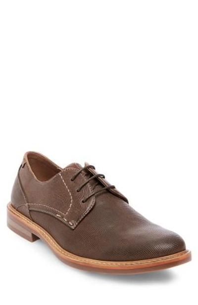 Shop Steve Madden Olivyr Textured Derby In Brown