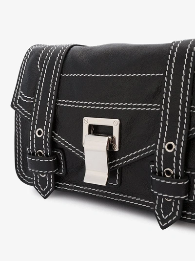 Shop Proenza Schouler Vernicetta Ps1+ Mini Crossbody In Black