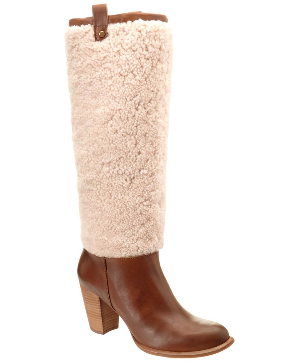 knee high uggs with fur