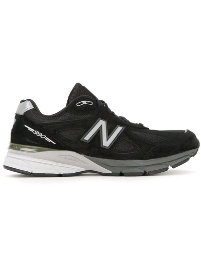 Shop New Balance 990v4 Sneakers - Black