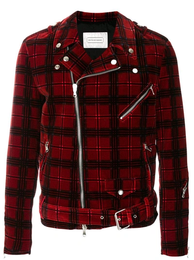 Route Des Garden Tartan Biker Jacket | ModeSens