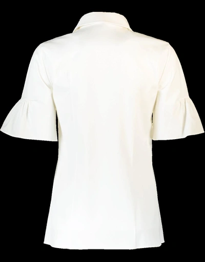 Shop Michael Kors Ruffle Shirt In White