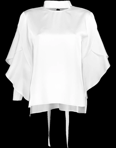 Shop Fendi Layered  Blouse In White