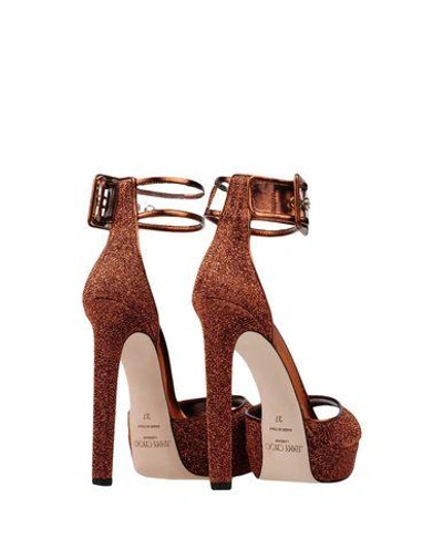 Jimmy Choo Sandals In Rust