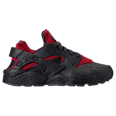 Shop Nike Men's Air Huarache Run Running Shoes, Black/red