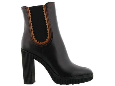 Shop Tod's Ankle Boot In Black