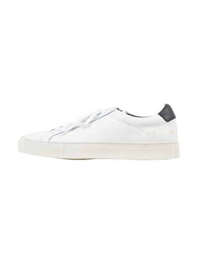 Shop Common Projects Achilles Retro Sneakers In White-black