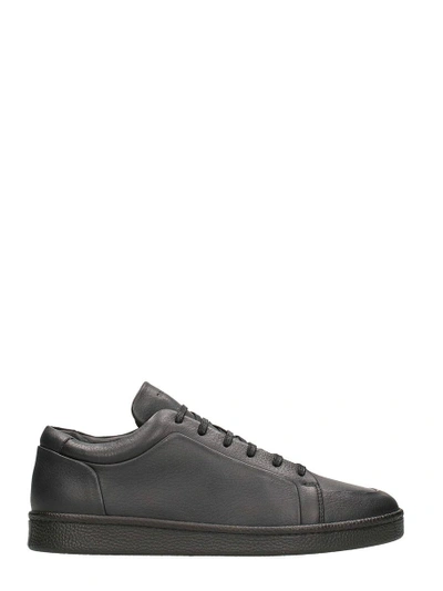 Balenciaga Urban Low Leather Black Sneakers | ModeSens