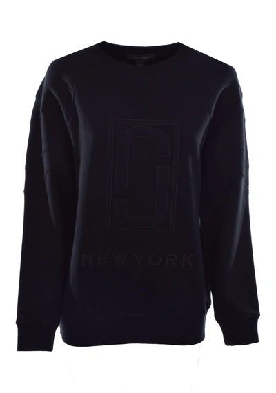 Shop Marc Jacobs Woven Double J Sweatshirt In Black