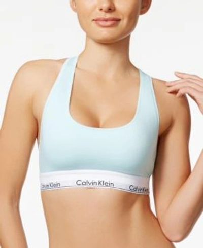 Shop Calvin Klein Modern Cotton Bralette F3785 In Salt Lake