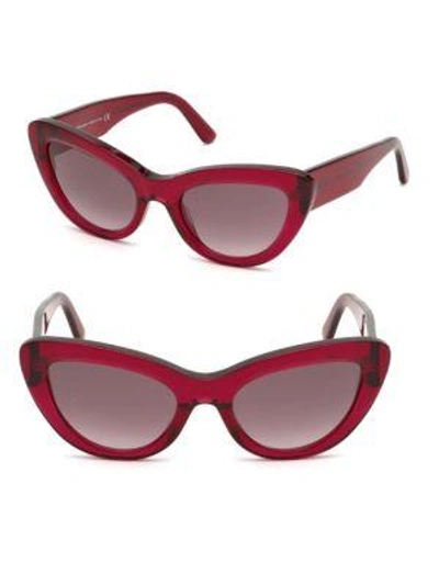 Shop Balenciaga 53mm Cat Eye Sunglasses In Red