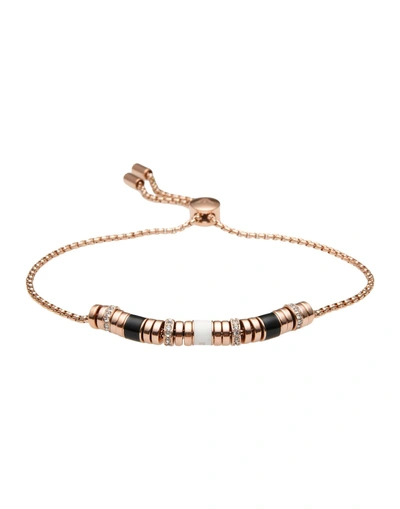 Shop Emporio Armani Bracelet In Copper