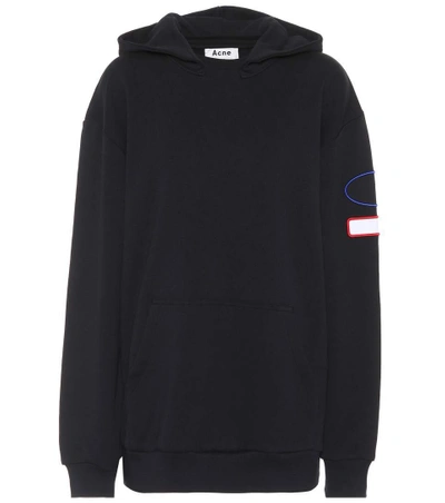 Shop Acne Studios Fog Cotton Sweatshirt In Black
