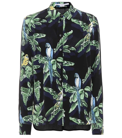 Shop Stella Mccartney Printed Silk Shirt In Multicoloured