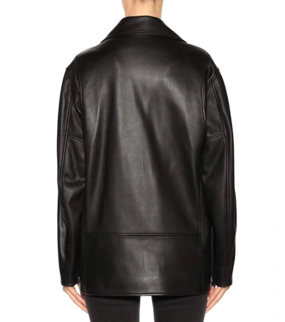 Shop Acne Studios Myrtle Leather Jacket