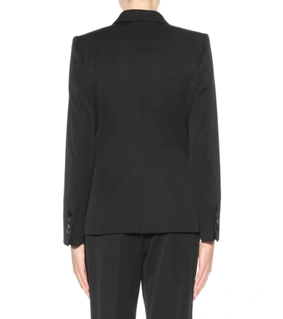 Shop Stella Mccartney Wool Tuxedo Jacket In Black