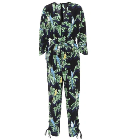 Shop Stella Mccartney Printed Silk Jumpsuit