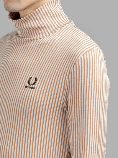 Raf Simons Fred Perry X Men's Multicolor Striped Turtleneck T-shirt |  ModeSens