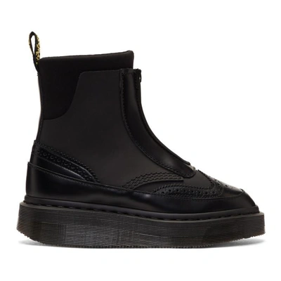 Dr. Martens Black Jemison Zip Boots | ModeSens