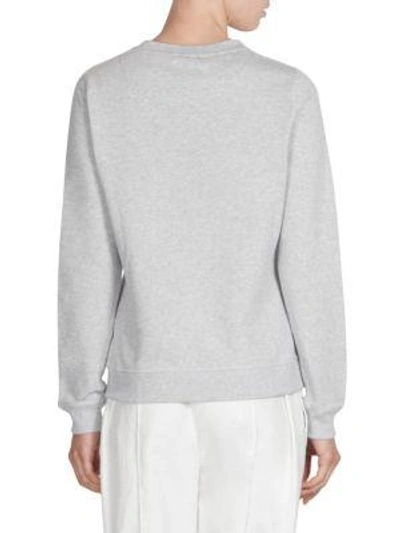 Shop Kenzo Eye Graphic Sweatshirt In Pale Grey