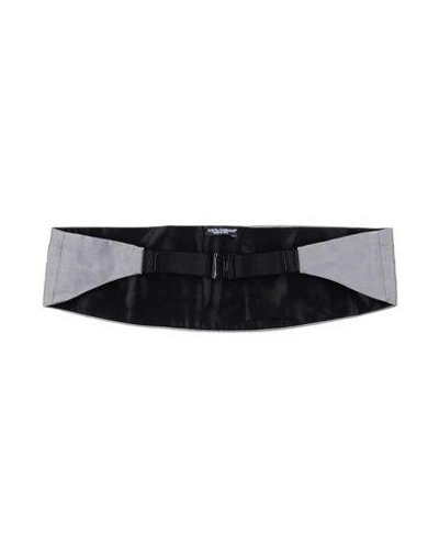 Shop Dolce & Gabbana Man Belt Grey Size 30 Silk