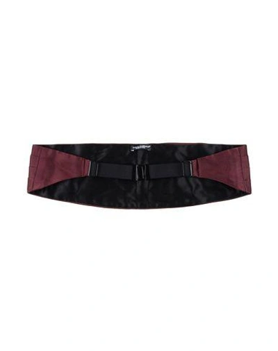 Shop Dolce & Gabbana Belts In Maroon