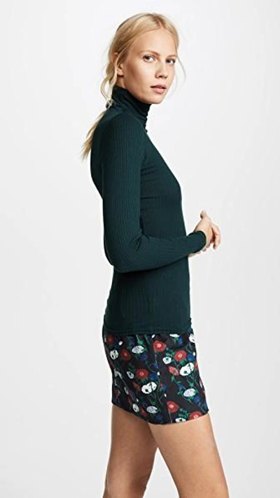 Shop Club Monaco Julie Turtleneck Sweater In Dark Rosemary