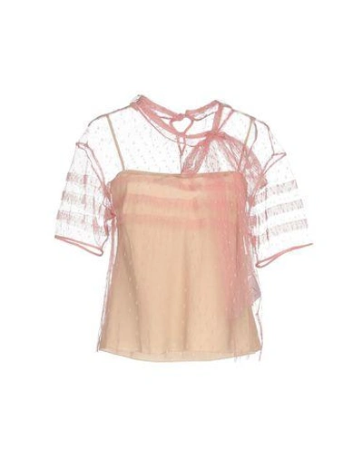 Shop Red Valentino Blouse In Pink