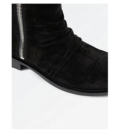 Shop Amiri Zipped Ankle Boots In Black