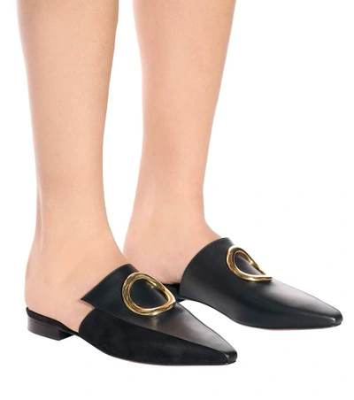 Shop Neous Phaius Leather Mules In Black