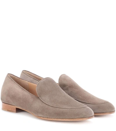 Shop Gianvito Rossi Exclusive To Mytheresa.com - Marcel Suede Loafers In Beige