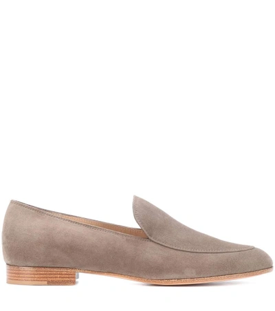 Shop Gianvito Rossi Exclusive To Mytheresa.com - Marcel Suede Loafers In Beige