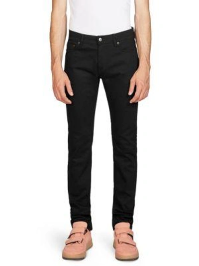 Shop Acne Studios North Stay Slim-fit Jeans In Black