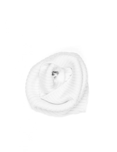 Shop Rick Owens Ribbed Snood In White