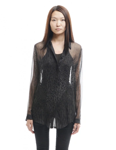 Shop Damir Doma Silk Blouse In Black