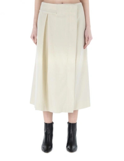 Shop Damir Doma Wool Skirt In White