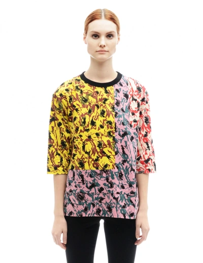 Shop Marni Cotton T-shirt In Multicolor