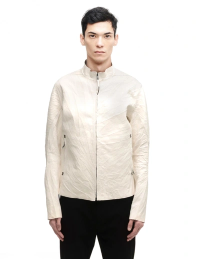 Shop Isaac Sellam Leather Jacket In White