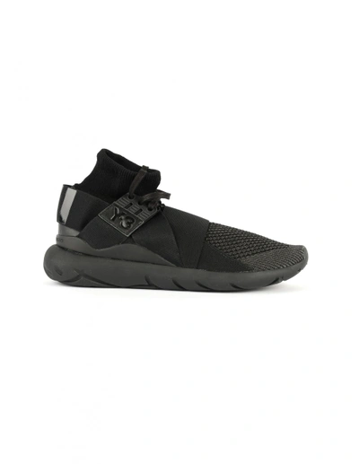 Shop Y-3 Qasa High Textile Sneakers In Black