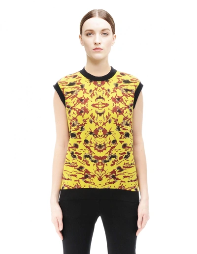 Shop Marni Cotton Top In Yellow