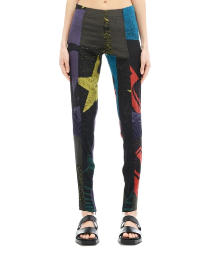 Shop A.f.vandevorst Silk Trousers In Multicolor