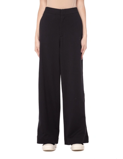 Shop Y-3 Cotton Trousers In Black