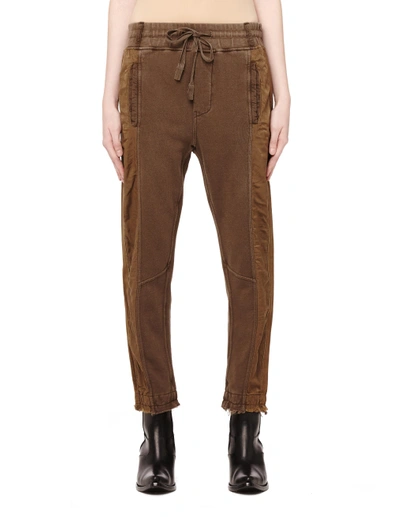 Shop Haider Ackermann Cotton Trousers In Brown