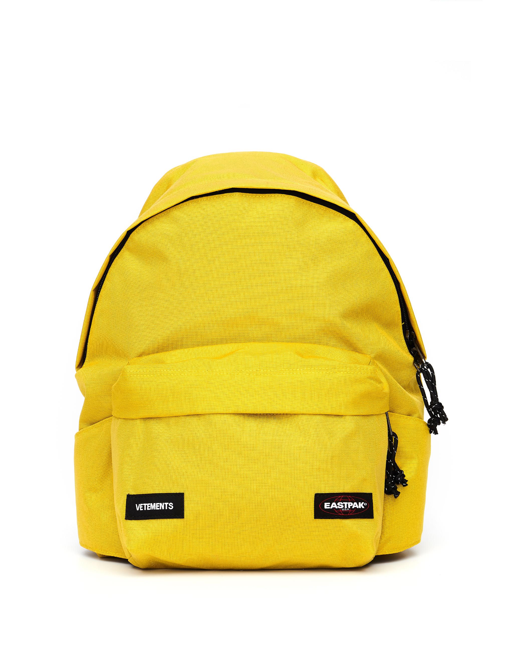 yellow eastpak backpack