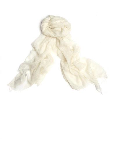 Shop Rick Owens Cashmere And Silk Scarf In White