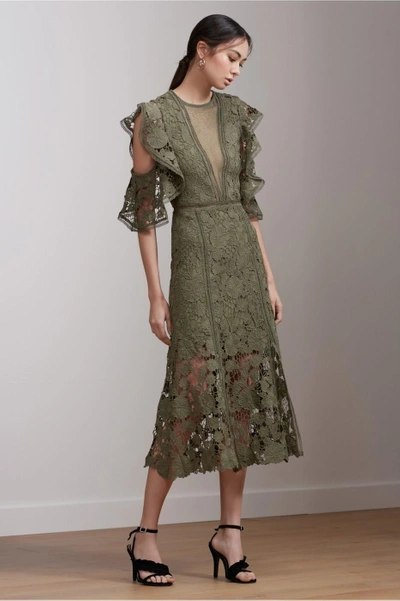 Shop Keepsake Frameless Midi Dress In Sage